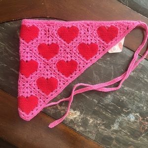 Crochet Heart Pattern Headband